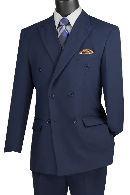 Casual Button-ups Ram Collection - Double Breasted Suit 2 Piece Regular Fit in Navy Casual Button-ups Ram Collection - Double Breasted Suit 2 Piece Regular Fit in Navy