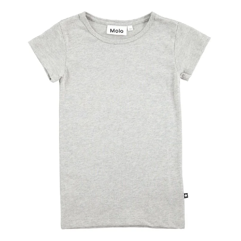 Sleek Tops Rasmine Grey Melange T-Shirts