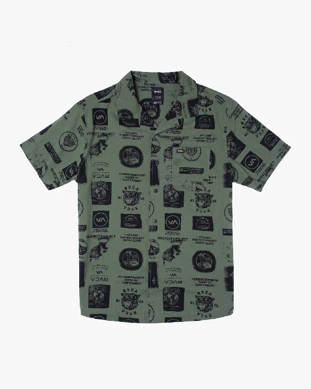 Athletic Gear Recon Collage Short Sleeve Shirt - Cactus