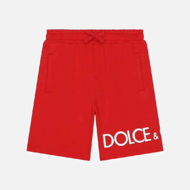 Relaxed T-shirts Red Logo Shorts