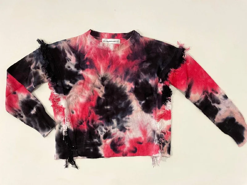 Casual Trousers Remi Fringe Sweater In Red/black