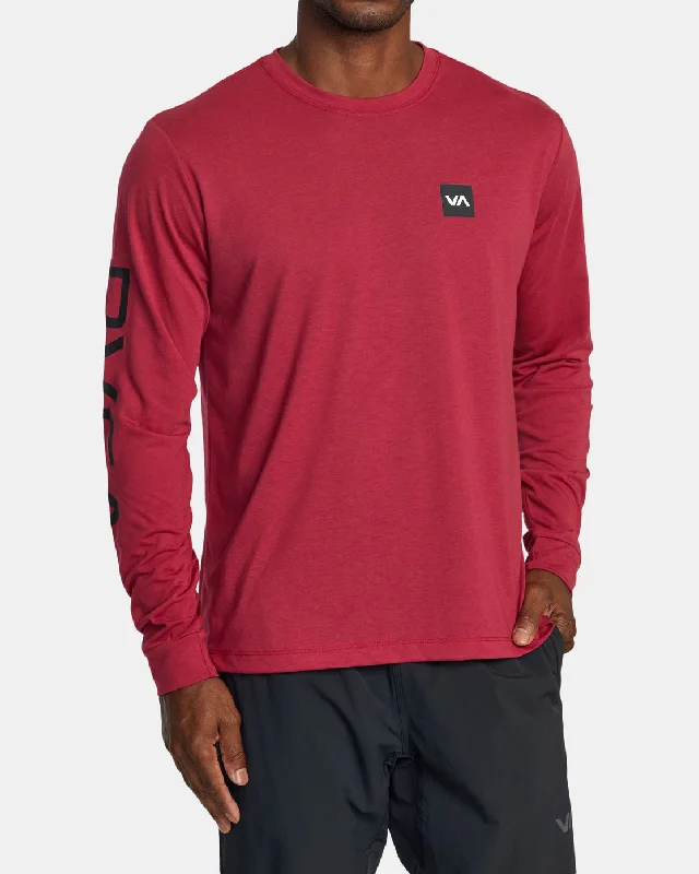 Daily Looks RVCA 2X Long Sleeve Tee - Deep Magenta