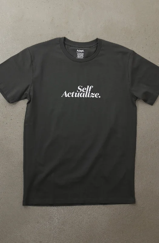 All-Season Wear Self Actualize (Men's Charcoal A1 Tee)