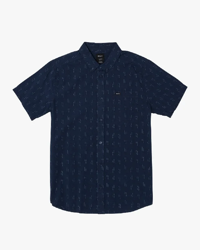 Cool Bottoms That'll Do Dobby Short Sleeve Shirt - Moody Blue