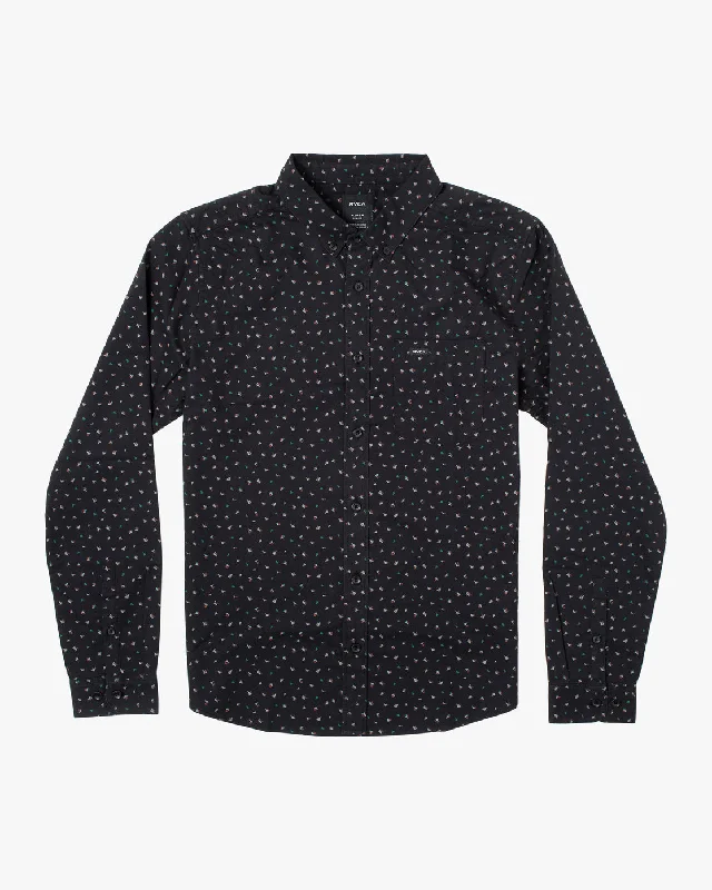 Fashion Pants Thatll Do Print Long Sleeve Shirt - Black