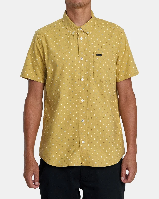 Relaxed Fit Clothing That'll Do Print Short Sleeve Shirt - Vintage Gold
