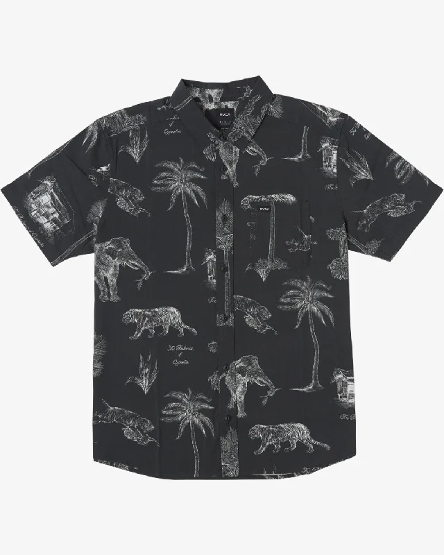 Casual Shirts Tropic Winds Short Sleeve Shirt - Black