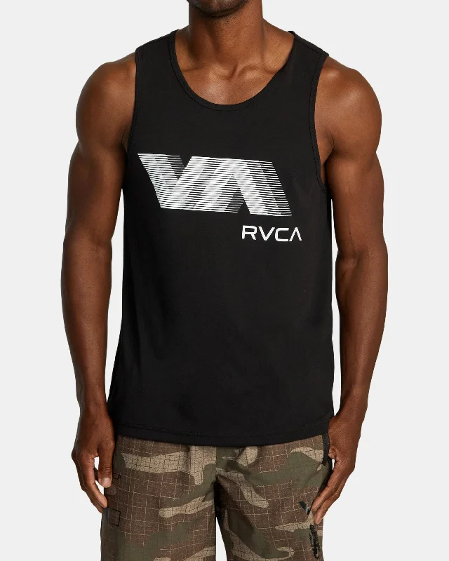 Casual Footwear VA RVCA Blur Tank Top - Black