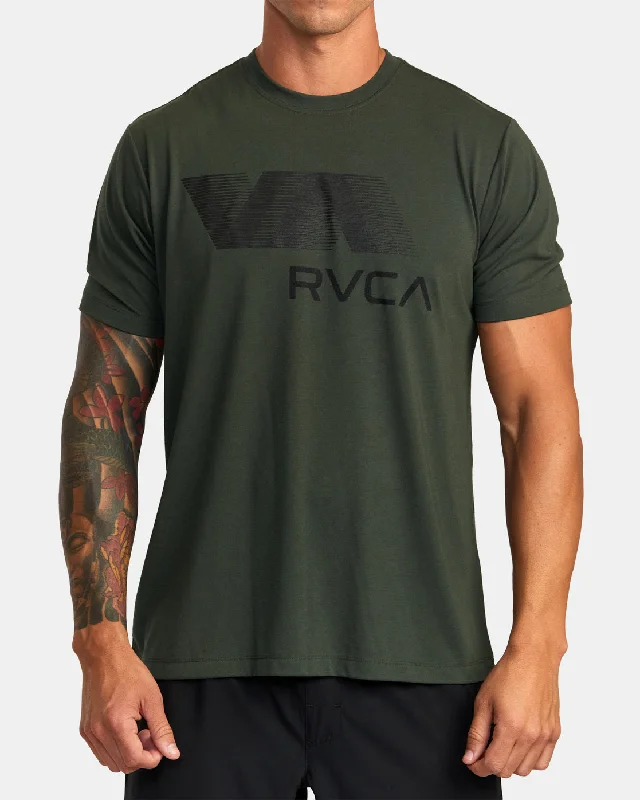 Everyday Jeans VA RVCA Blur Tee - Dark Olive