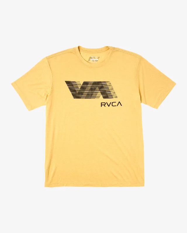 Travel Wear VA RVCA Blur Tee - Gold