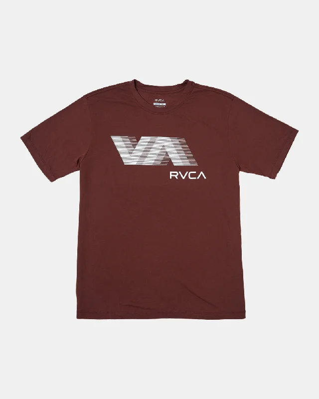 Premium Wardrobe VA RVCA Blur Tee - Mahogany