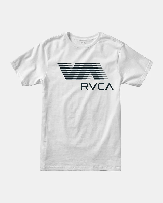 Trendy Apparel VA RVCA Blur Tee - White