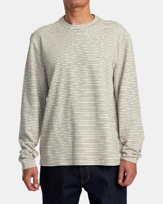 Warm Jackets Vacancy Crew Long Sleeve Knit - Ecru