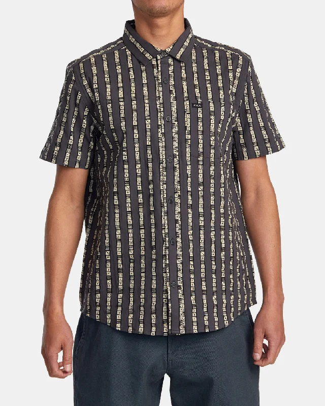 Warm Sweaters Vacationist Short Sleeve Shirt - Black