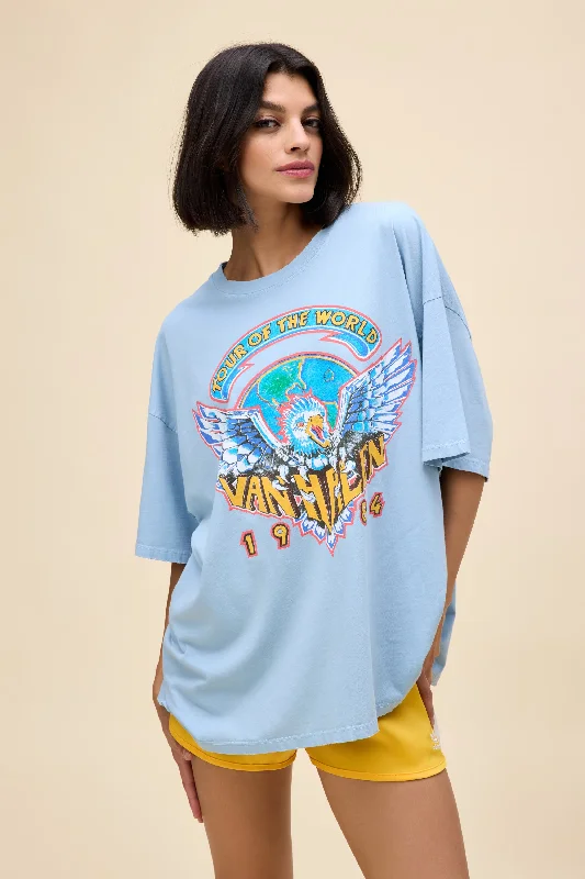 Winter Outfits Van Halen Tour of The World OS Tee