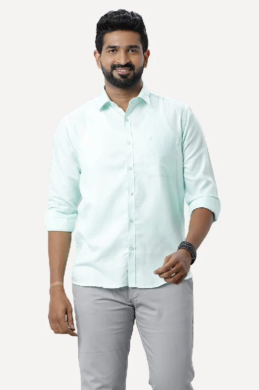 Fashionable Wear Armani - Light Green Formal Shirts for Men | Ariser