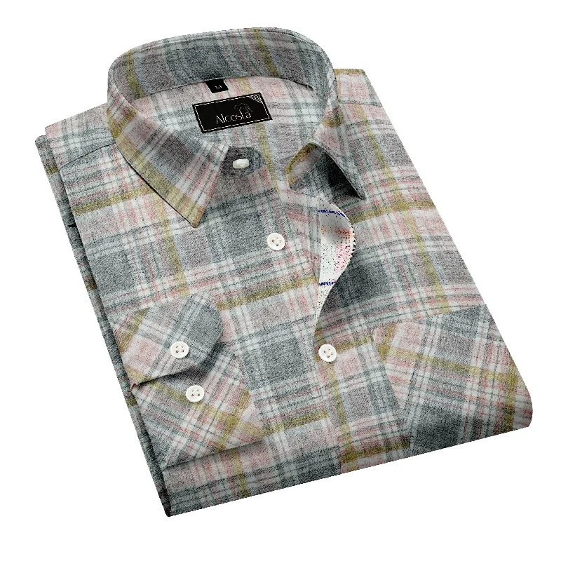 Lightweight Jackets CHECKED SUSTAINABLE CASUAL  COTTON SHIRT