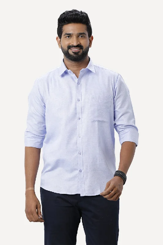 Classic Styles Armani - Purple Blue Formal Shirts for Men | Ariser