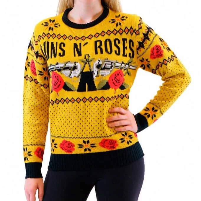 Fall Fashion Guns N' Roses Ugly Christmas Sweater