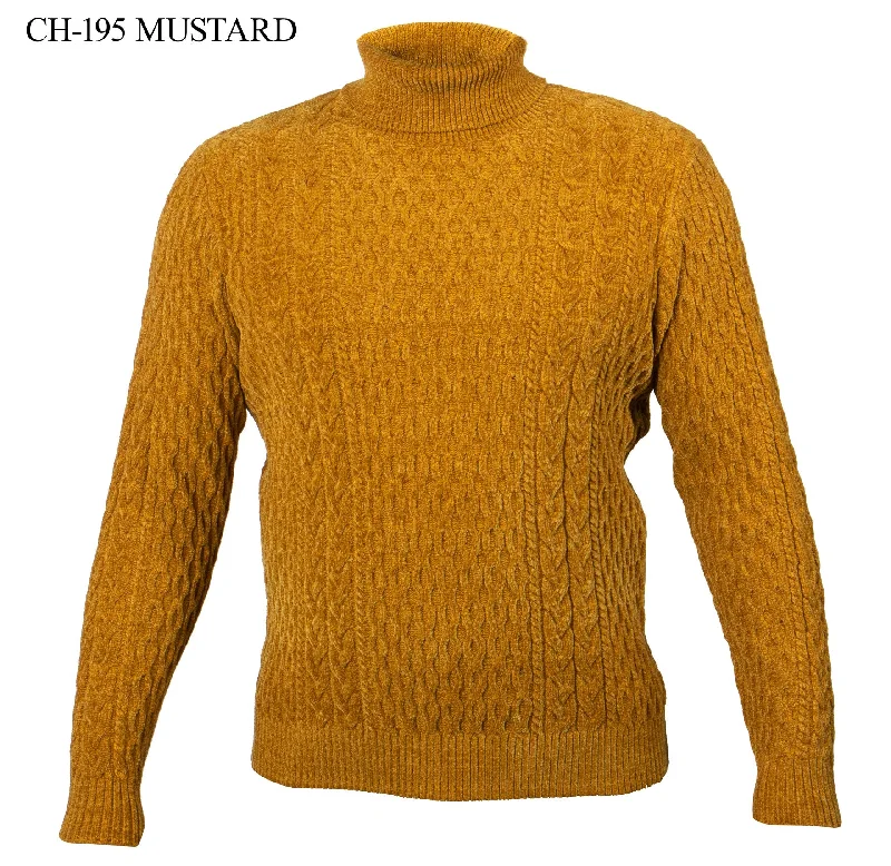 Elegant Outfits L/S Solid Design Turtleneck Sweater