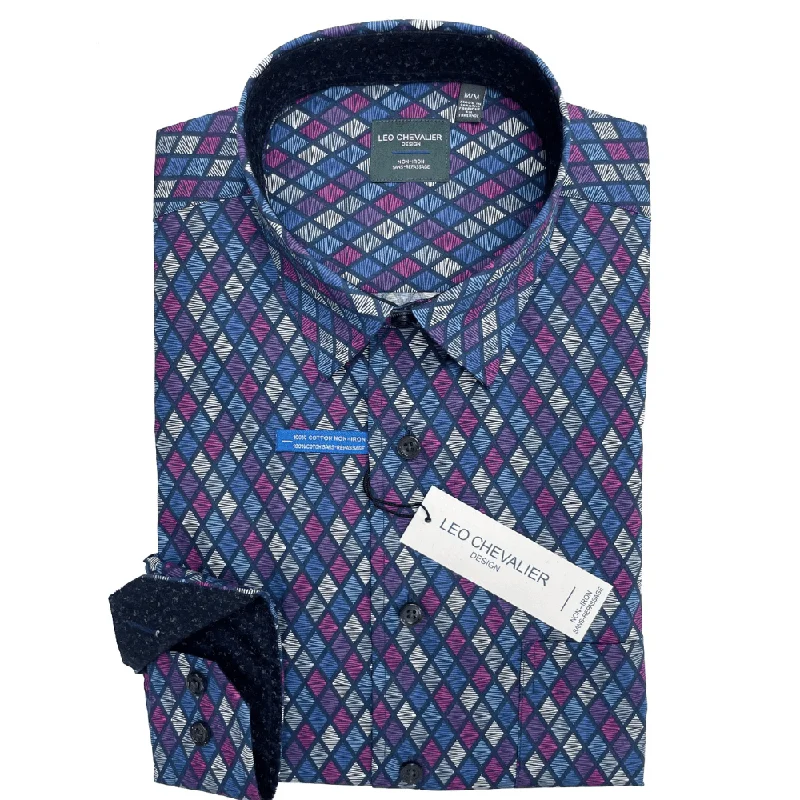 Formal Casuals Leo Chevalier Long Sleeve Sport Shirt - 529465 9898