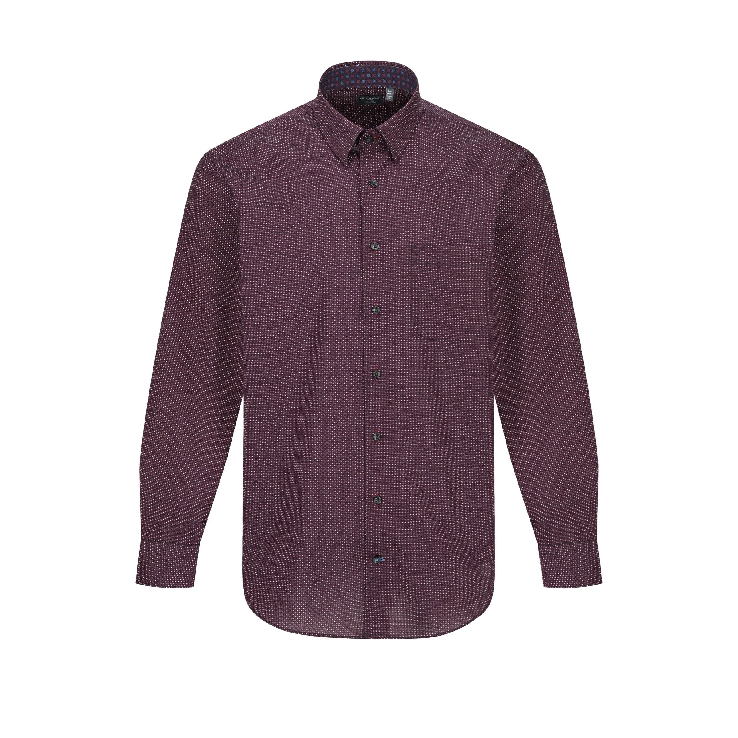 Street Style Tops Leo Chevalier Long Sleeve Sport Shirt Red - 623460 4598