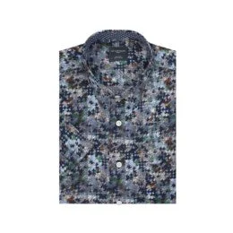 Fashion Pants Leo Chevalier Short Sleeve Sport Shirt Blue - 622361 1600
