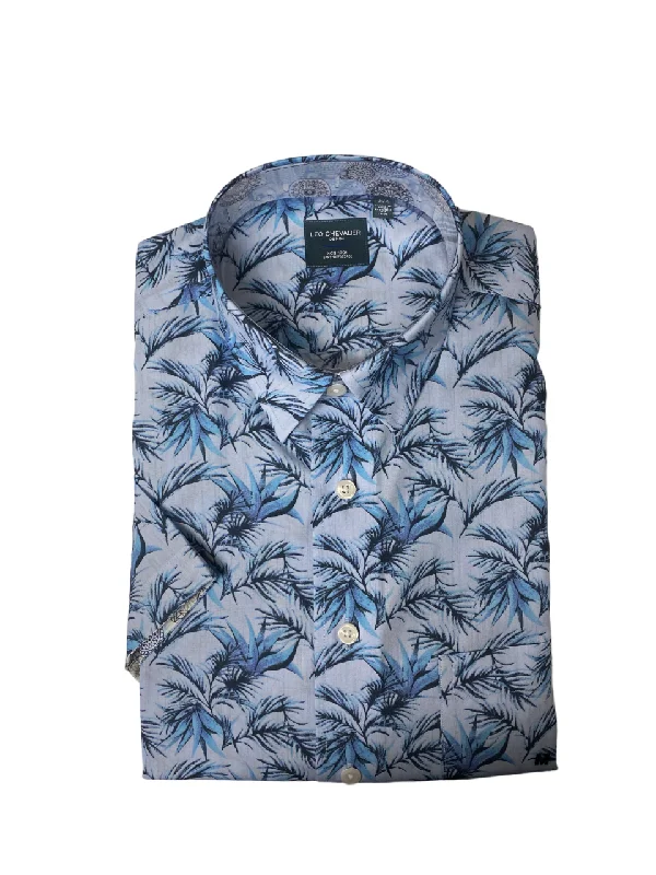 Versatile Wear Leo Chevalier Sky Blue Short Sleeve Sport Shirt - 622350 1300