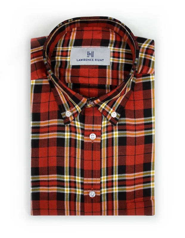 Elegant Outfits "Palmer" - Orange Plaid: FEATHERWEIGHT
