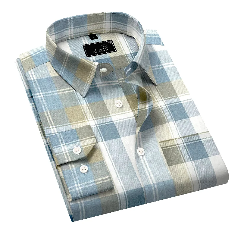 Street Style Tops PLAID CHECK SHIRT