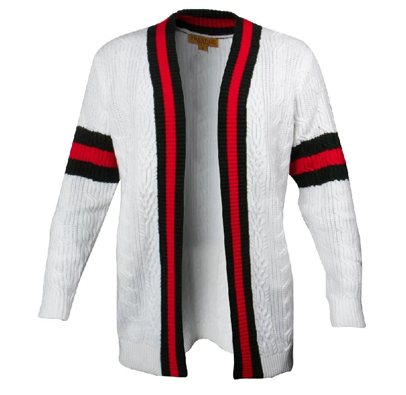 Relaxed Fit Clothing Luxury Sweater - White