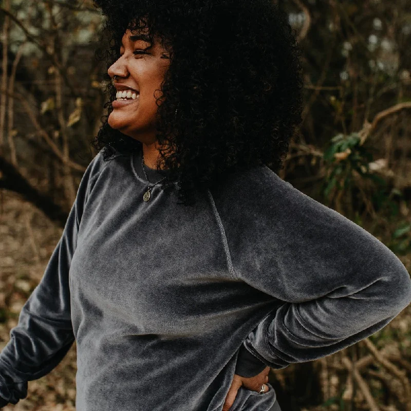 Fashion Bottoms RAVEN Velour Sweatshirt