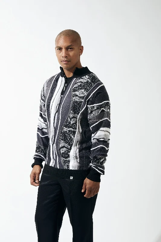 Layered Clothing Stacy Adams 83003 Pull Over Sweater Black