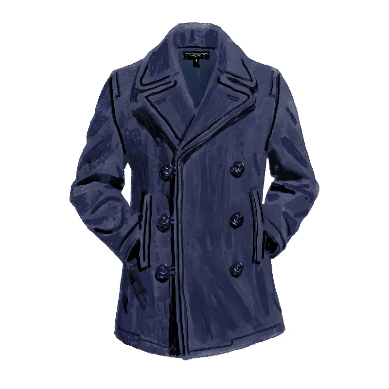 Sporty Jackets Men's U.S. Navy Peacoat