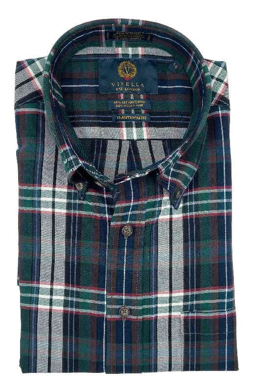 Sleek Tops Viyella Cotton/Wool Long Sleeve Sport Shirt - 651434 5498
